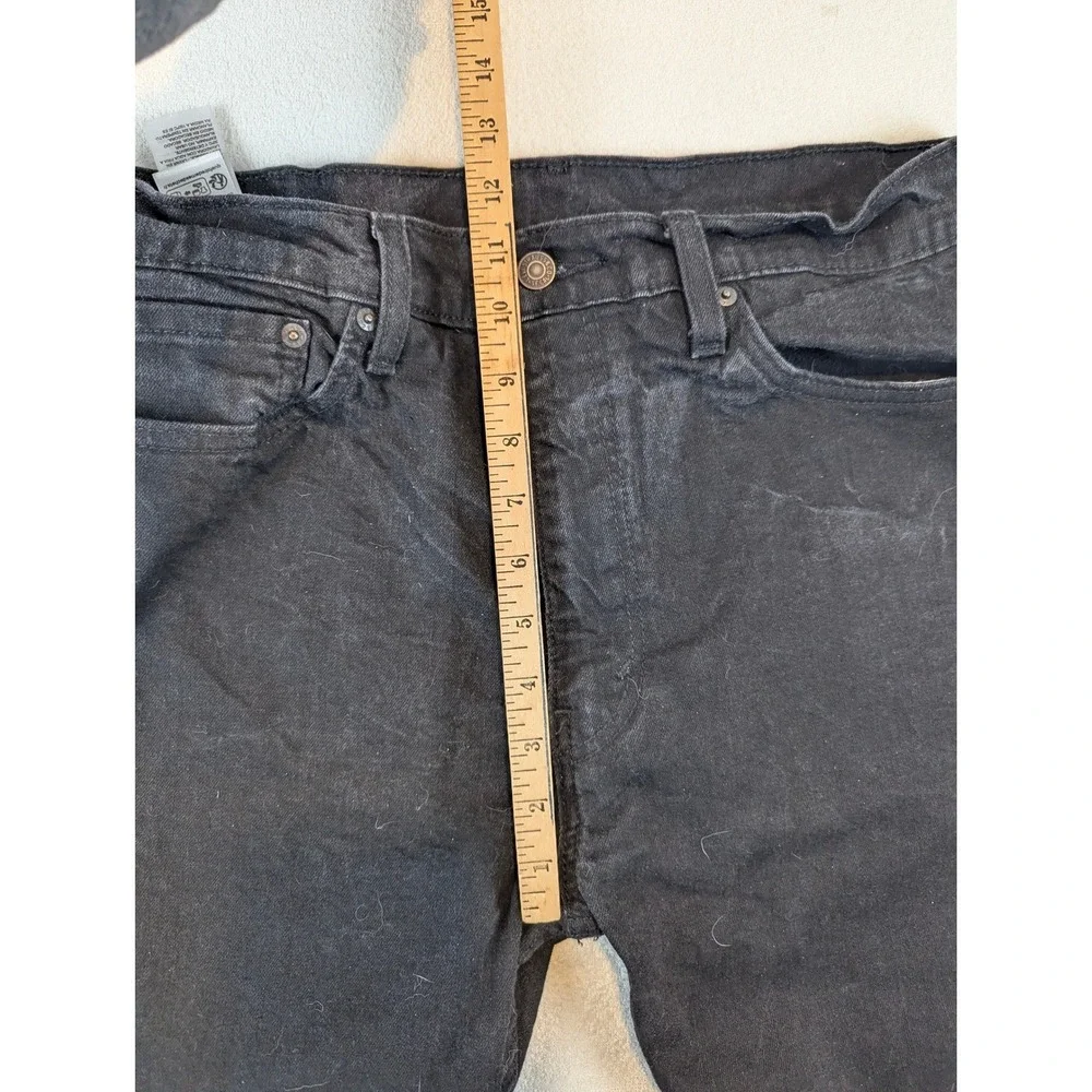 Levi's 505 Regular Fit Black Denim‎ Jeans Mens W36 L30 Classic Straight 5 Pocket